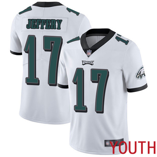 Youth Philadelphia Eagles #17 Alshon Jeffery White Vapor Untouchable NFL Jersey Limited Player Football->youth nfl jersey->Youth Jersey